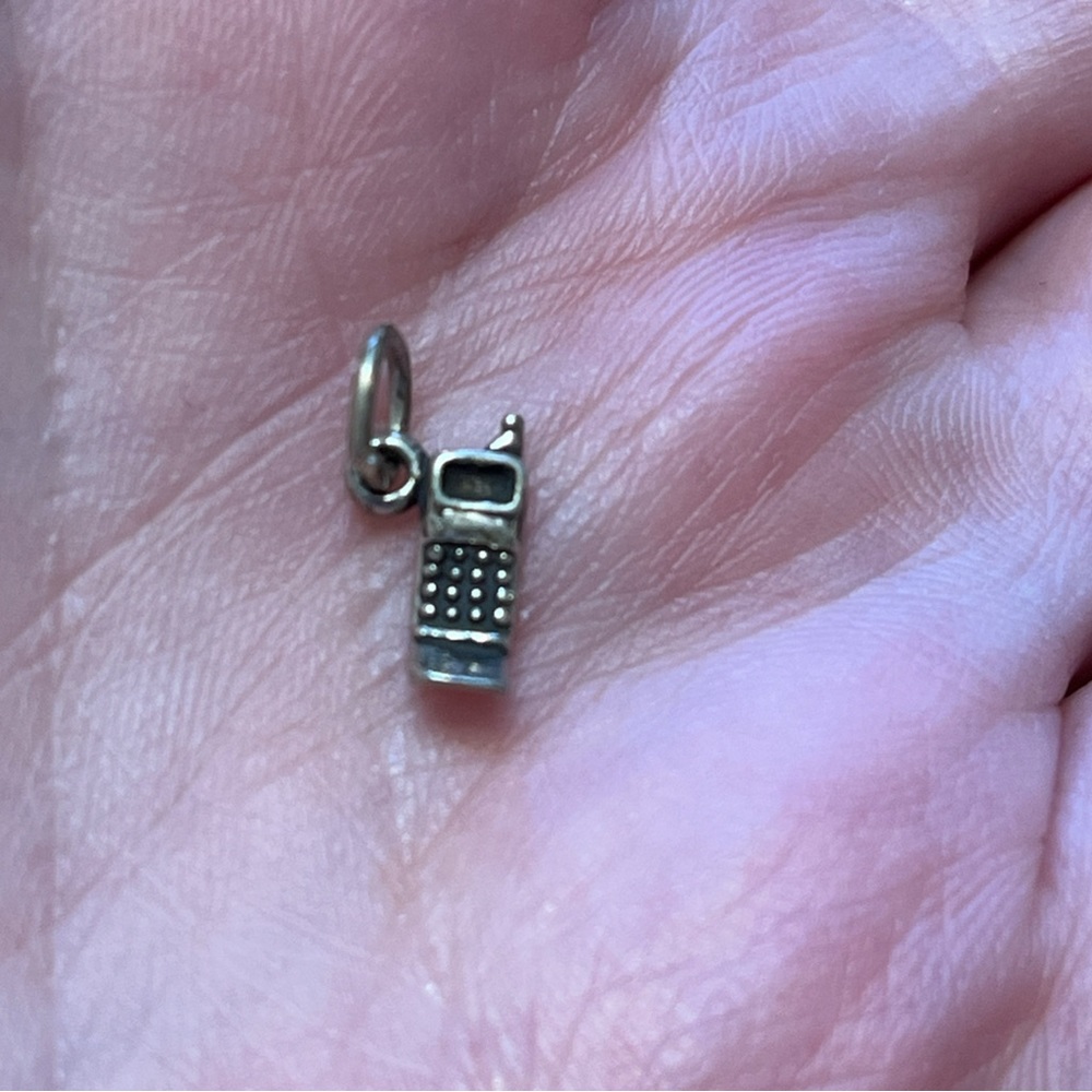 Sterling Silver Cell Phone Charm